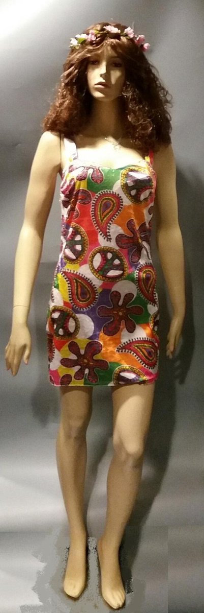 60s 70s verkleedjurk - splach fun - maat L